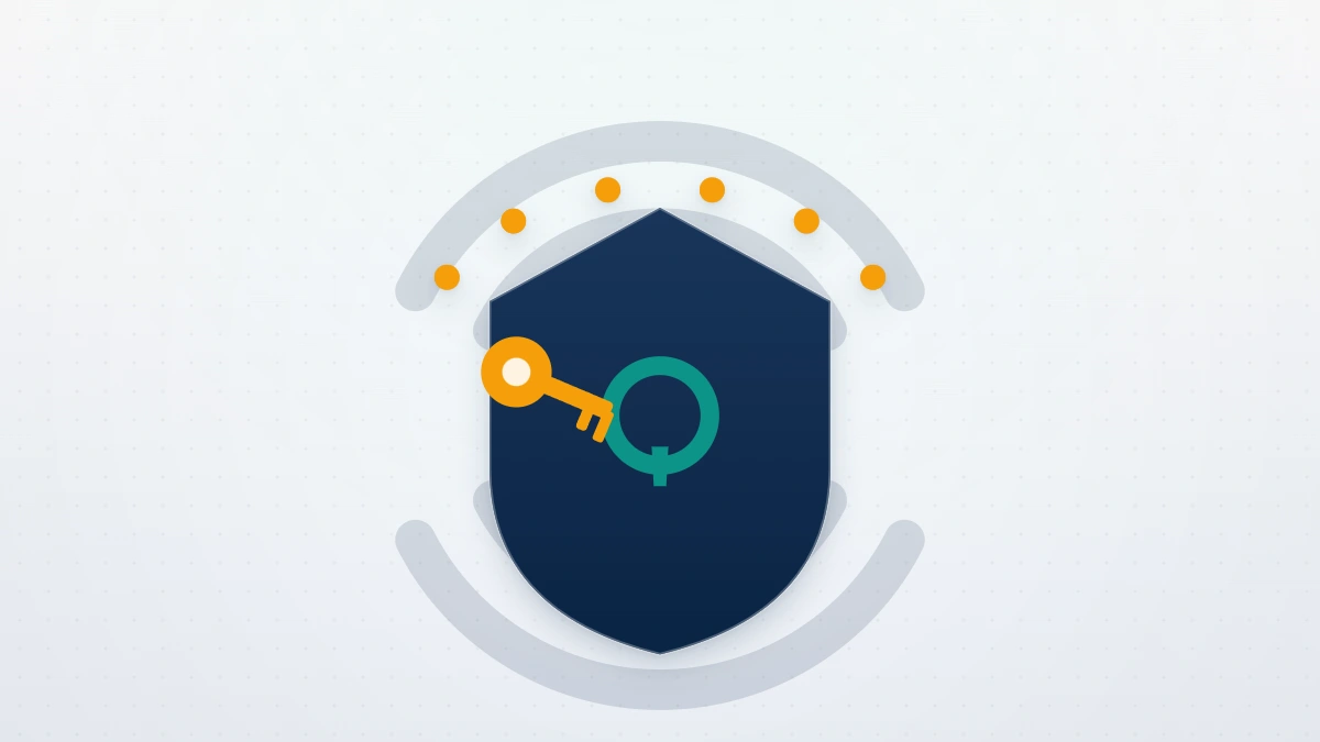 Shield and key illustration of a two-step verification PIN, one of the core WhatsApp account recovery tips for securing your number.